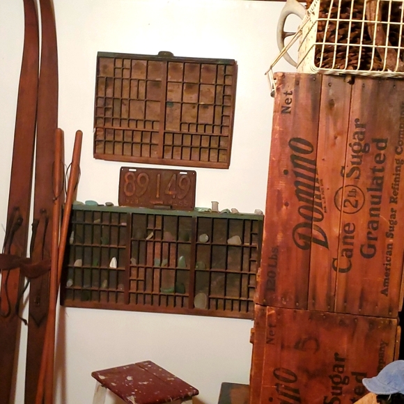 "4"💥SOLD OUT💥Antique Wooden Printers Trays - Picture 14 of 16